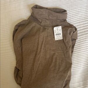 J. Crew Brown Turtleneck Long Sleeve Tee
